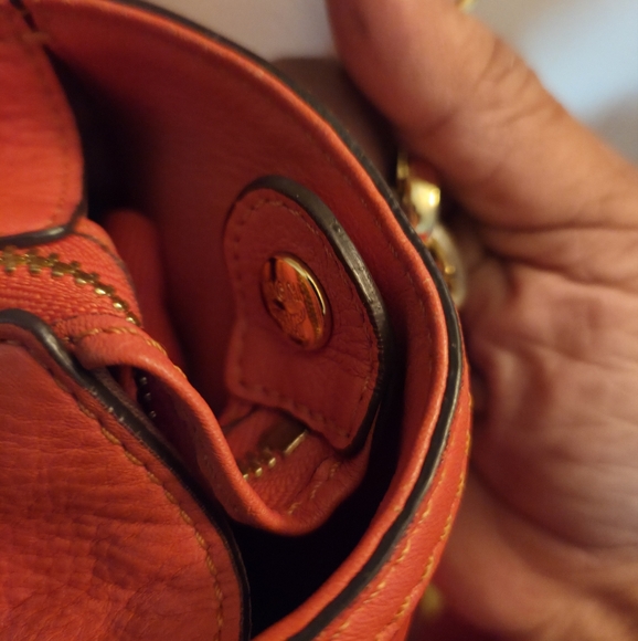 Low Start MCM ORANGE 2WAY SHOULDER BAG GREAT USED CONDITION - Picture 7 of 13
